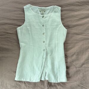 Rachel Zoe linen vest